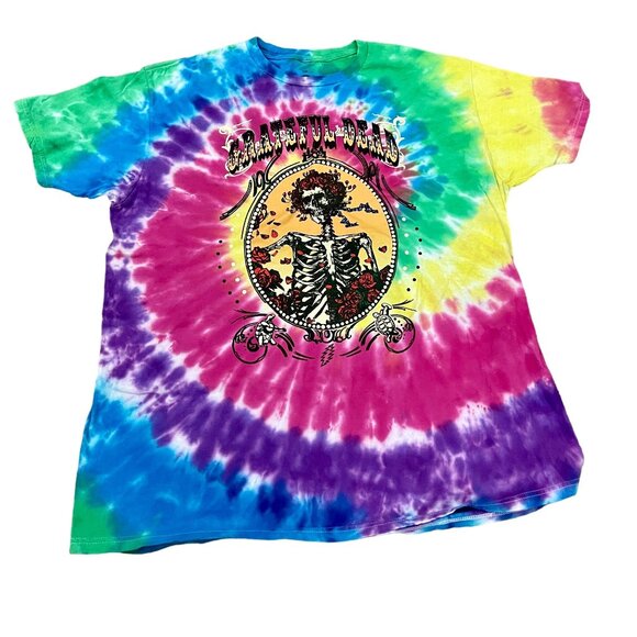 Grateful Dead Mens Bertha Ripple Junction Tie Dye Shirt Official Sz. 2x - Picture 1 of 4
